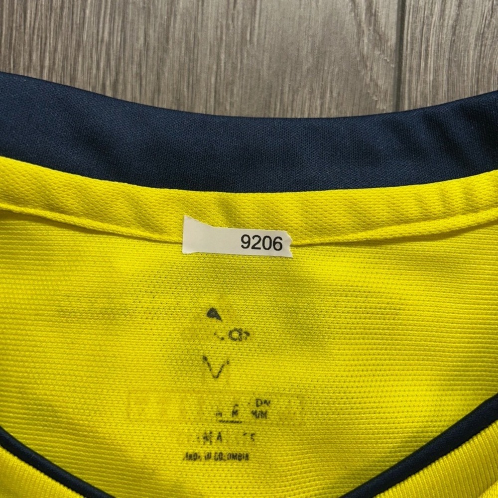 Adidas Colombia 2018 World Cup Home Jersey Yellow Mens Medium Soccer Shirt - Picture 9 of 9